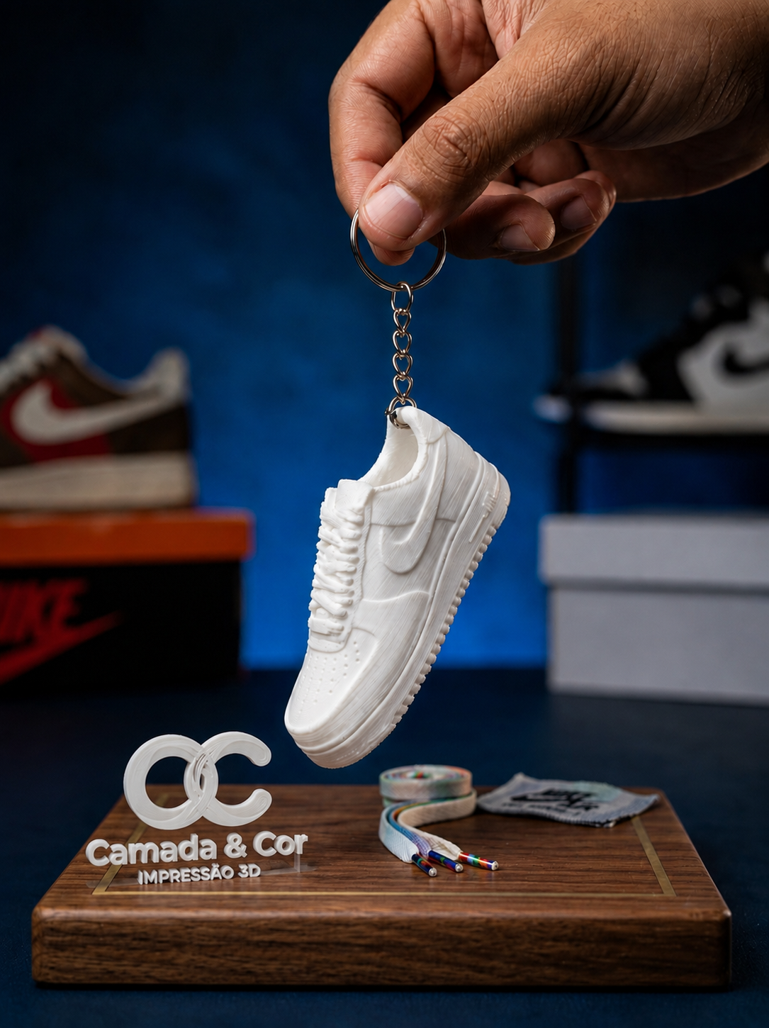 Chaveiro Tênis Nike — Impressão 3D